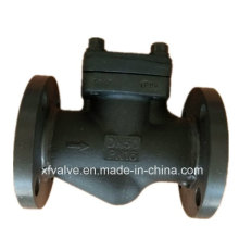 DIN Standard Forged Steel Flange Connection End Piston Check Valve